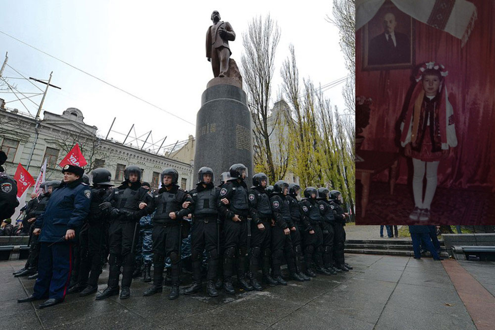 Kosiv, Ukraine - February 2016. Title: Protection