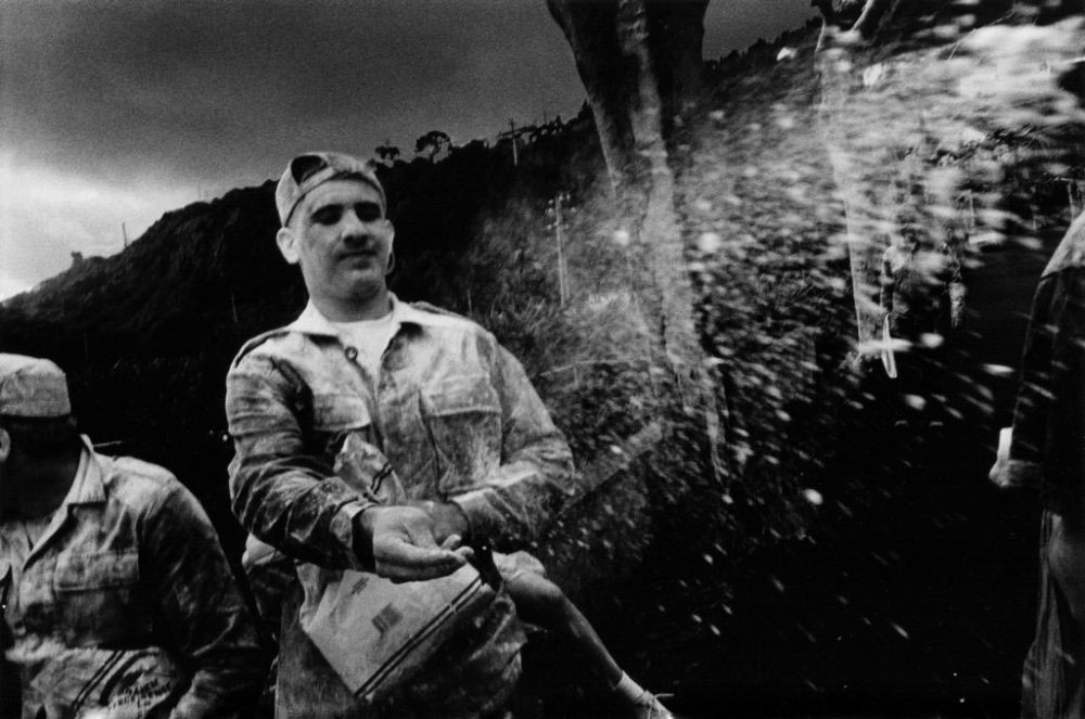 The flour battle, Carnival in Santa Cruz das Ribeiras, island of Pico, 2009.