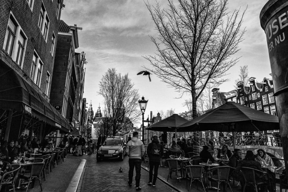 AMSTERDAM, NETHERLANDS - February 2016 - Stroll through the narrow alleys of Red Light District